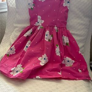 Abercrombie Kids Girls' Floral Pink Sleeveless Dress Size M